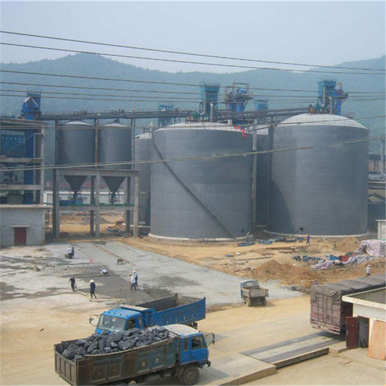 内蒙古水泥钢板仓2座3000吨青岛项目进入施工